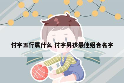 付字五行属什么 付字男孩最佳组合名字